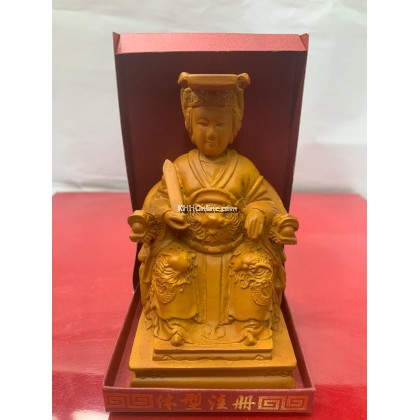 4寸木色妈祖